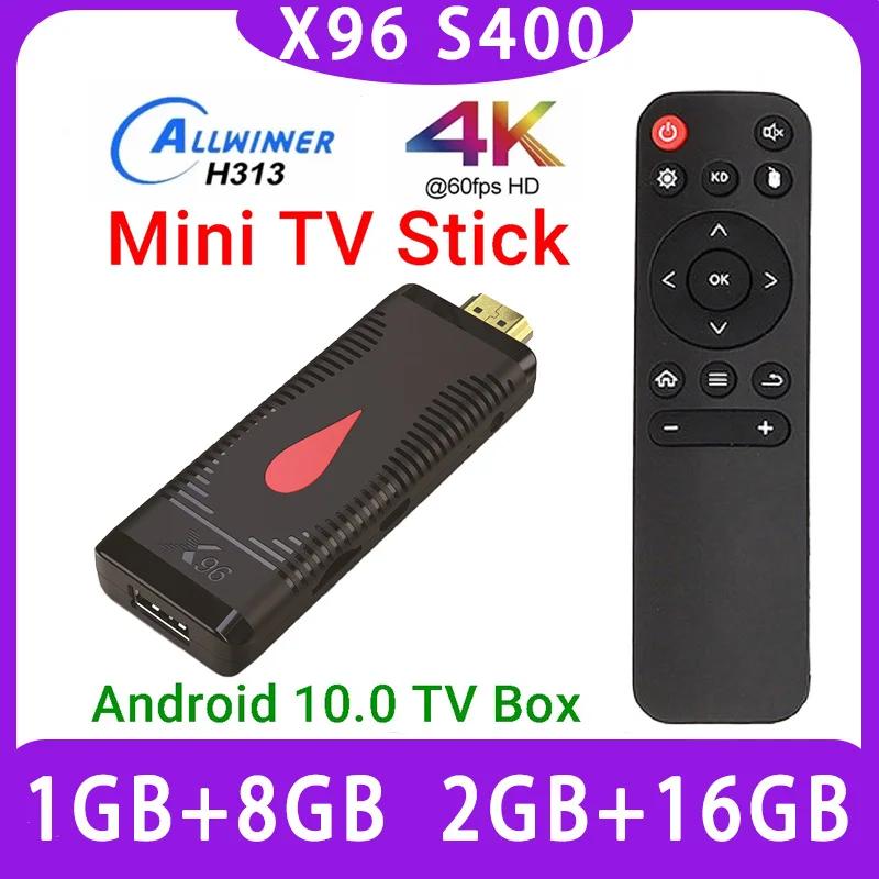 Ʈ ̴ TV ƽ  ڽ, ȵ̵ 10.0,  H313, X96, S400, 2GB, 16GB, 1GB, 8GB, 2.4G, , 4K HD ̵ ÷̾